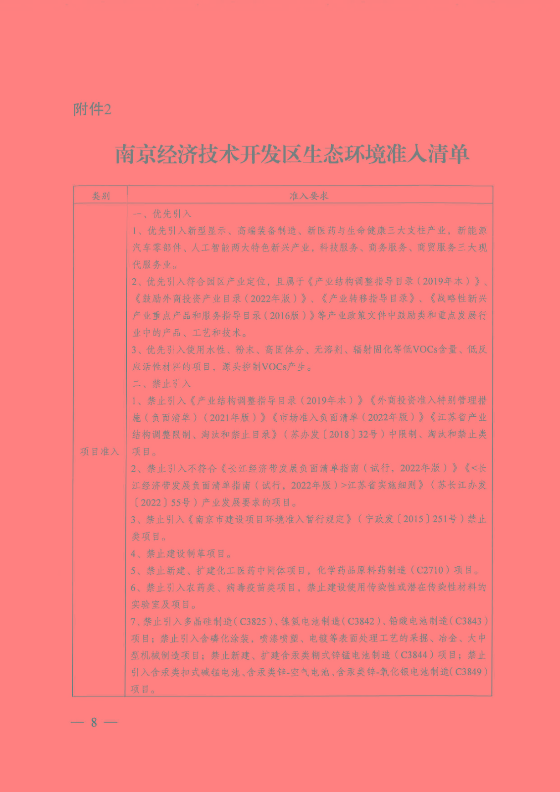 【苏环审[2023]1号】省生态环境厅关于南京经济技术开发区产业发展规划（2021-2030年）环境影响报告书的审查意见_页面_08.jpg